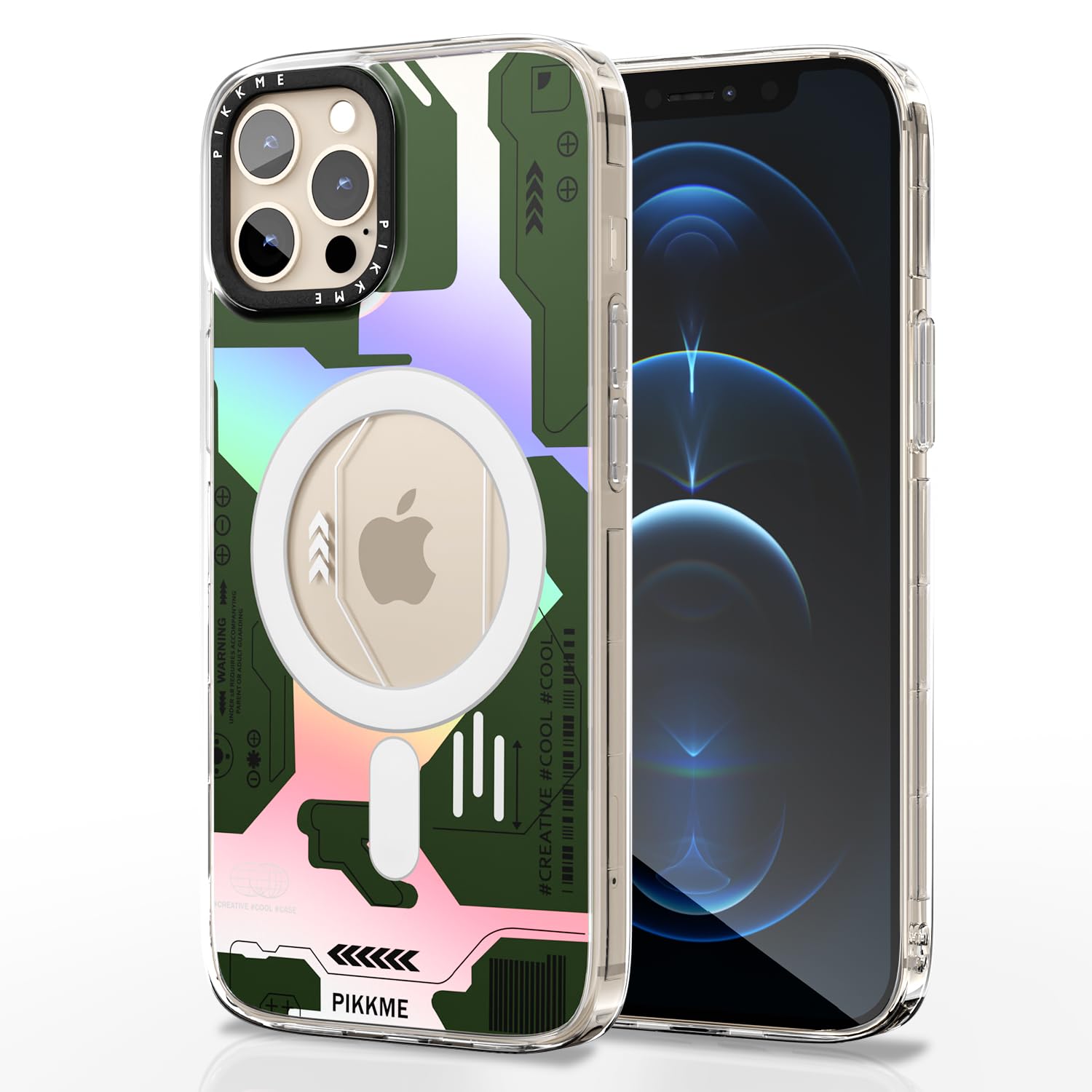 iPhone 12 Pro Max mobile back cover in green by Pikkme