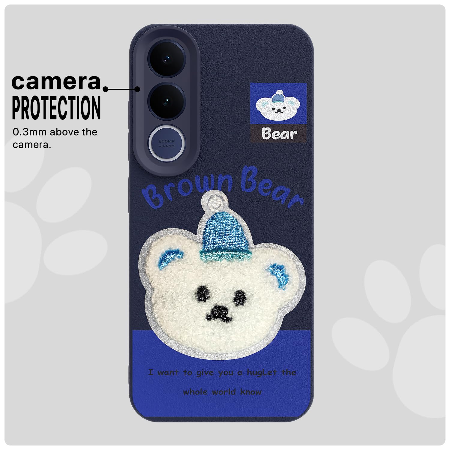 Blue Plush Patch phone cover for Vivo V70 FE 5G – Pikkme – photo 6
