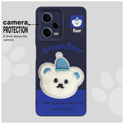 Pikkme blue Plush Patch back cover for Redmi Note 12 Pro 5G – photo 6