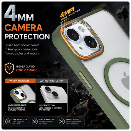 Green mag-safe mobile cover for iPhone 14 – Pikkme – photo 4