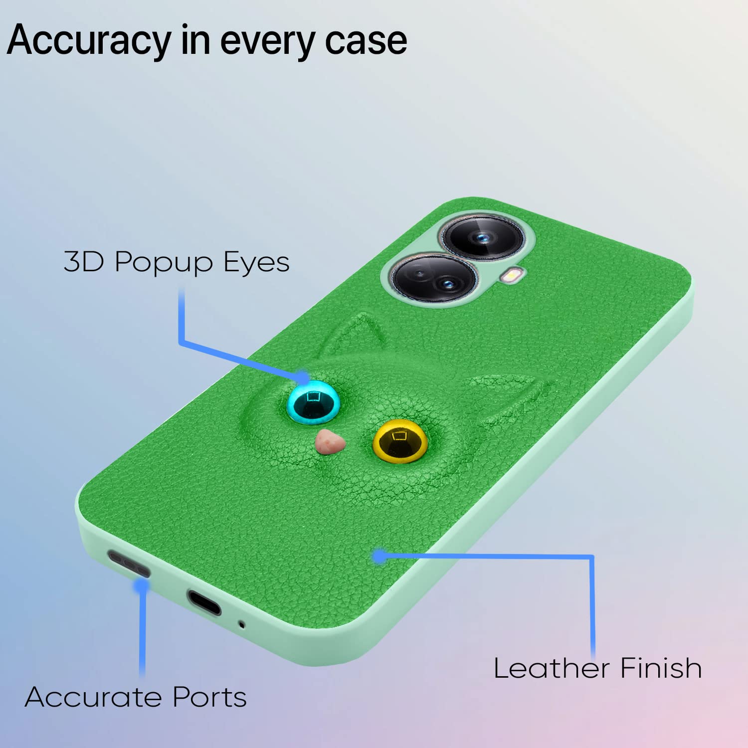 Pikkme Realme 10 Pro Plus 5G green phone cover – photo 3