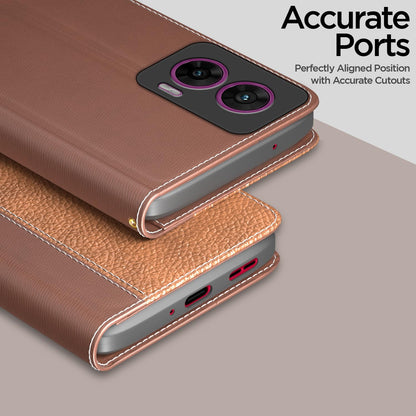 Tan wallet flip cover for Moto Edge 50 Fusion/G96 5G – Pikkme – photo 2