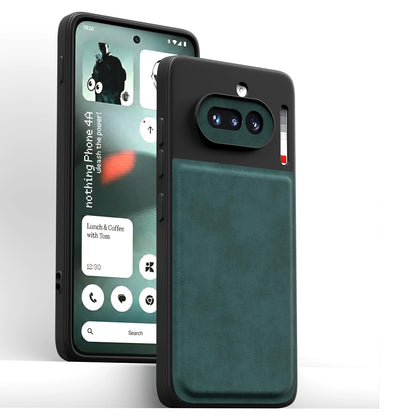 Nothing Phone 4a 5G Leather phone cover in green by Pikkme – photo 2