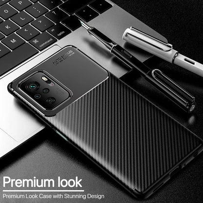Black Carbon mobile back cover for Redmi Note 10/Note 10s – Pikkme – photo 2