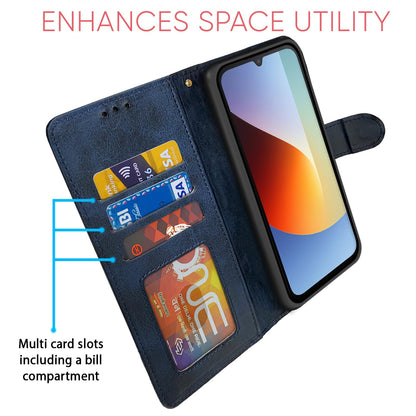 Redmi A7 Pro/Poco C85x 5G Magnetic mobile flip cover in navy & light blue by Pikkme – photo 5