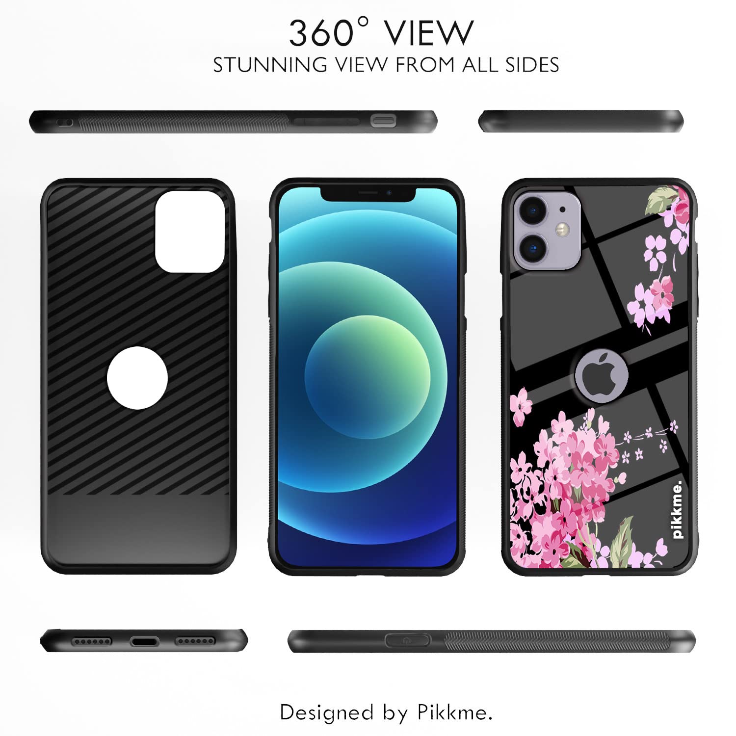Pikkme Flower mobile back cover for iPhone 12 Mini – photo 2
