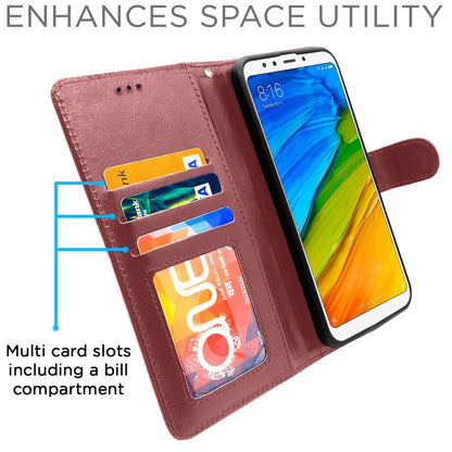 Pikkme Redmi 5 brown flip cover – photo 5