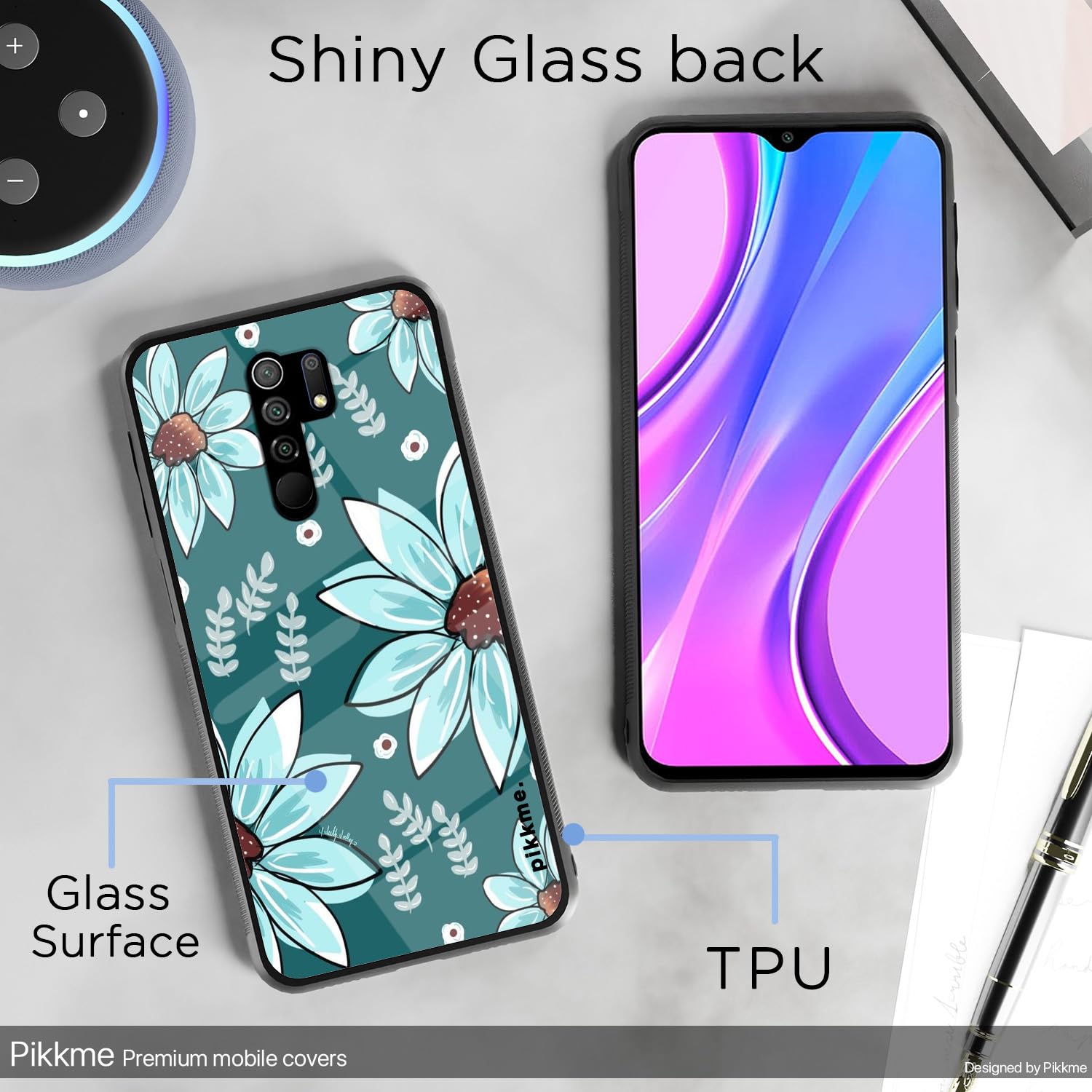 Pikkme Flower mobile cover for Redmi 9 Prime – photo 3