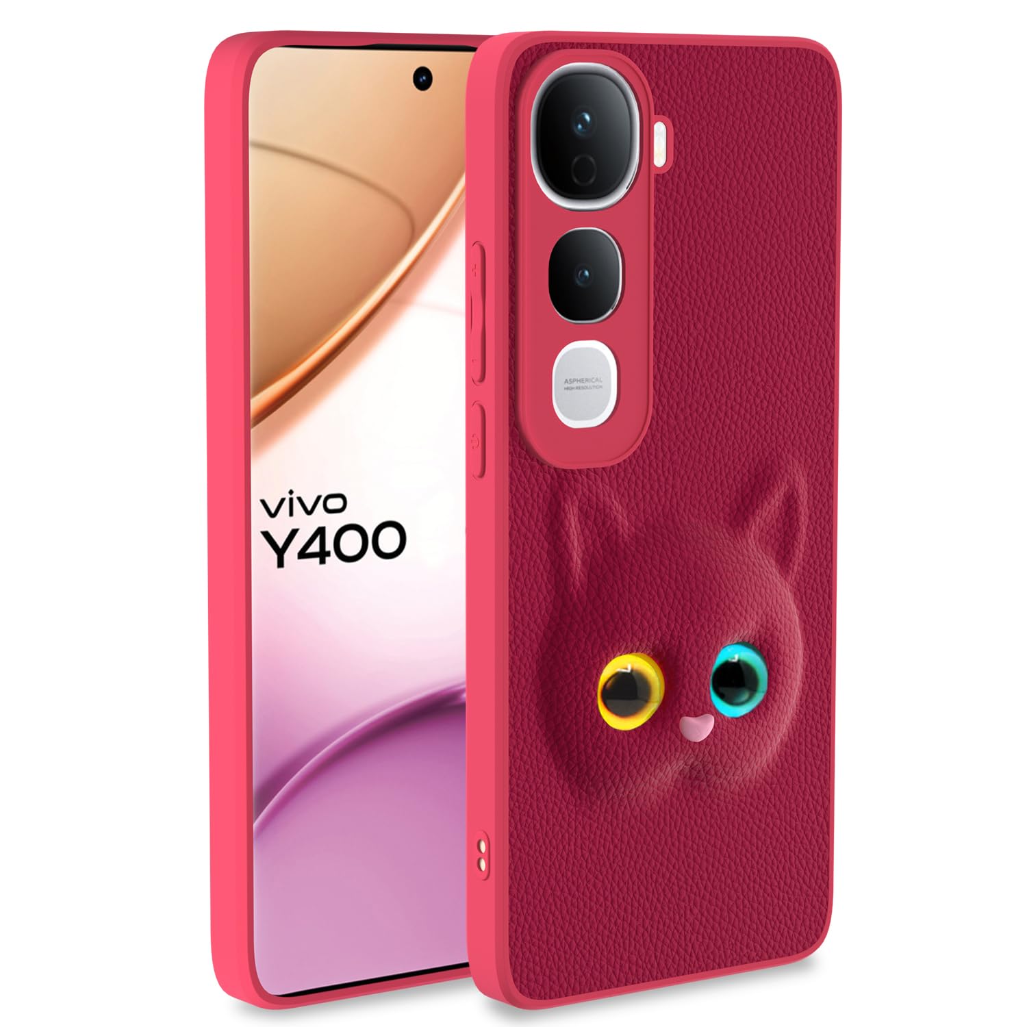 Pink Cat mobile cover for Vivo Y400 5G – Pikkme
