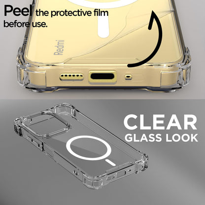 Redmi 13/Poco M6 Plus 5G MagSafe back cover in transparent mag-safe by Pikkme – photo 3