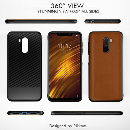 Pikkme Poco F1 Leather camel mobile back cover – photo 3