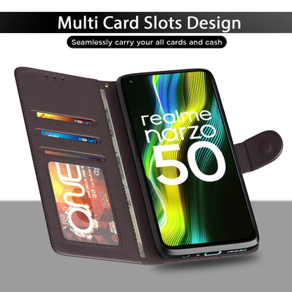 Realme Narzo 50 5G/Oppo K10 5G/Oppo A57 flip cover in coffee by Pikkme – photo 5