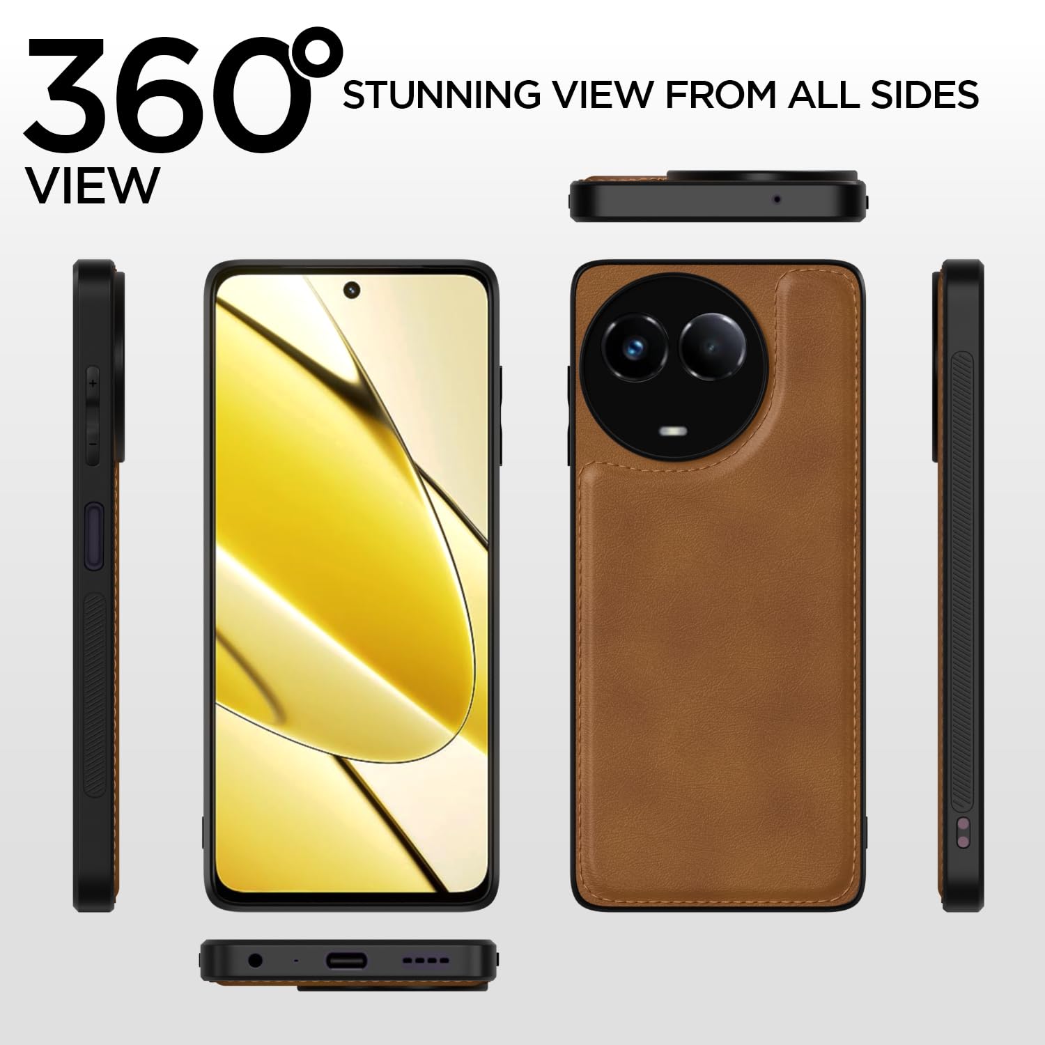 Realme 11/11X 5G/Narzo 60X 5G phone cover in brown by Pikkme – photo 2