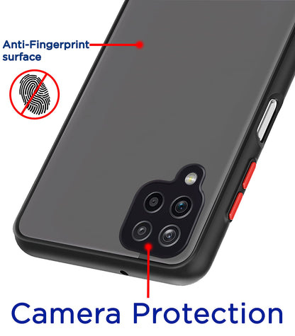 Pikkme Samsung A22 4G Matte tpu+plastic, black mobile back cover – photo 2
