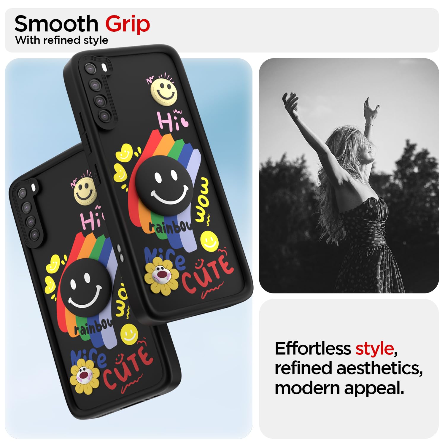 Pikkme Redmi Note 8 black mobile cover – photo 2