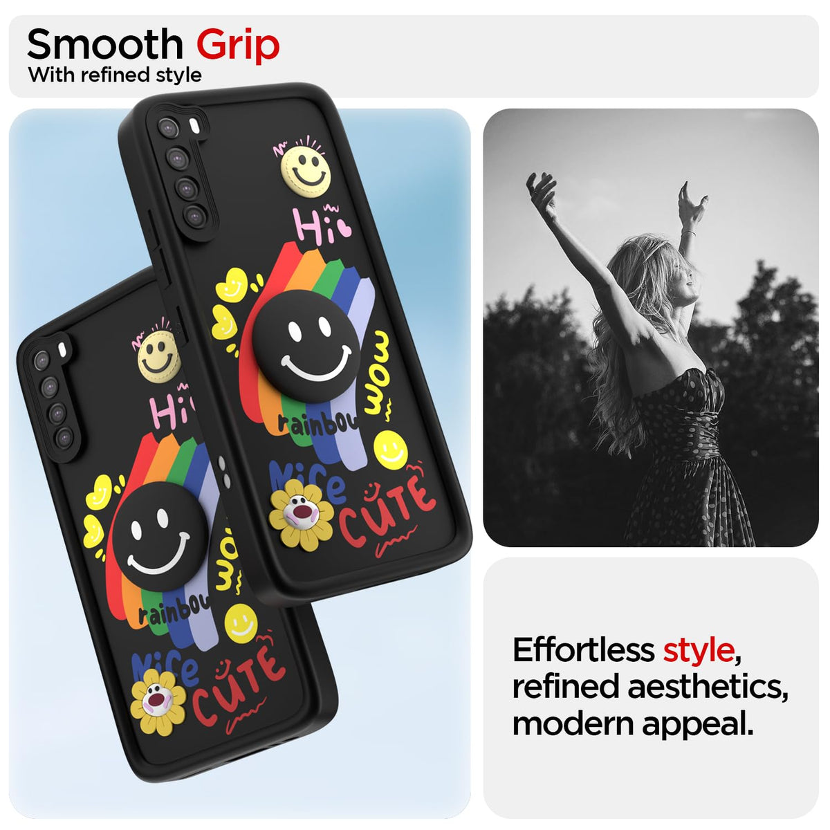 Pikkme Redmi Note 8 black mobile cover – photo 2