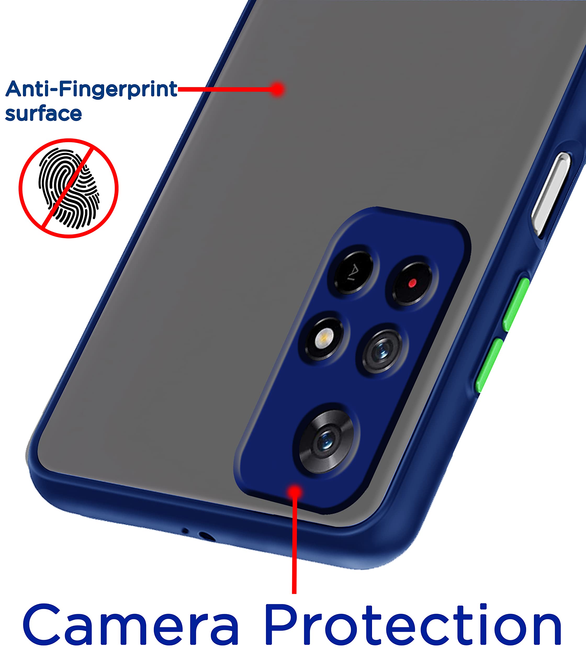 Redmi Note 11T/Poco M4 Pro 5G Hybrid mobile cover in blue by Pikkme – photo 2