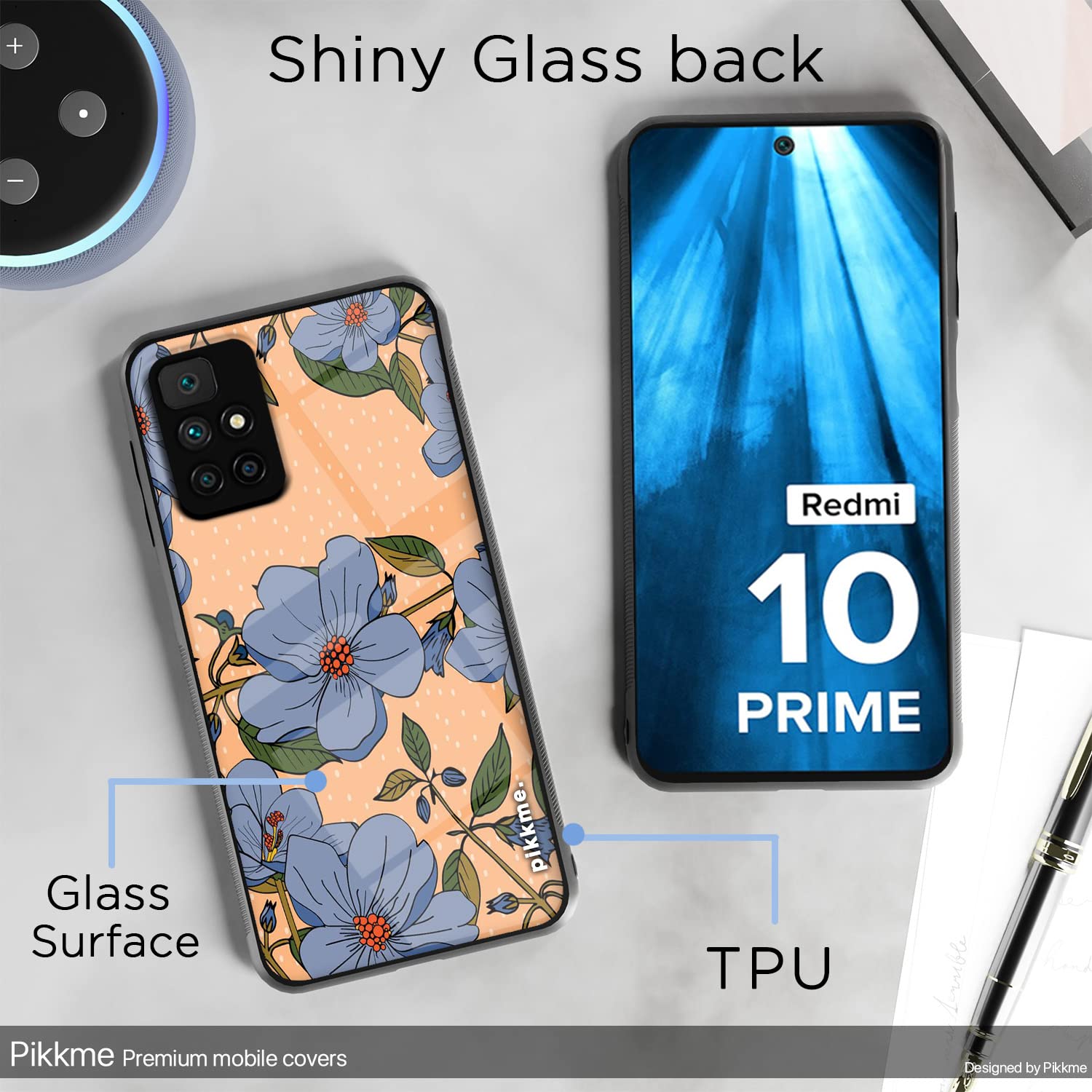 Pikkme Redmi 10 Prime Flower mobile cover – photo 3