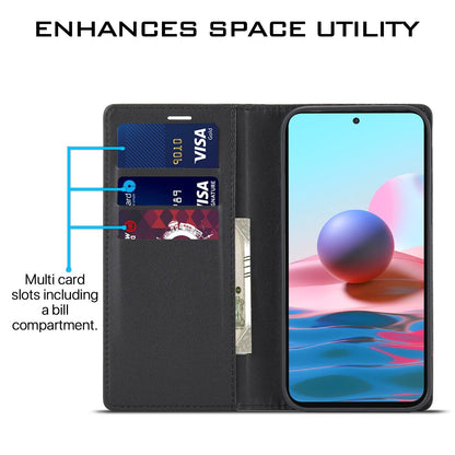 Redmi Note 10/Note 10s Wallet wallet flip cover in black by Pikkme – photo 3