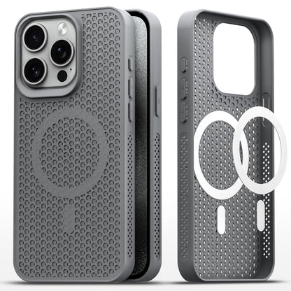 iPhone 15 Pro Max MagSafe phone cover in grey by Pikkme