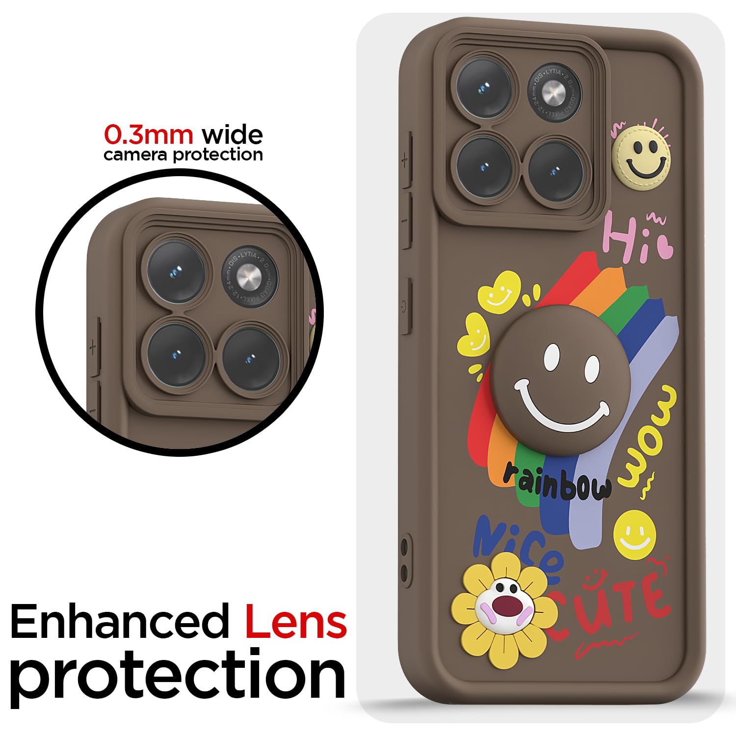 Pikkme brown mobile cover for Moto Edge 70 Fusion 5G – photo 5