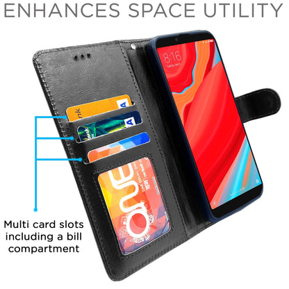Redmi Y2 Wallet wallet flip cover in black by Pikkme – photo 2