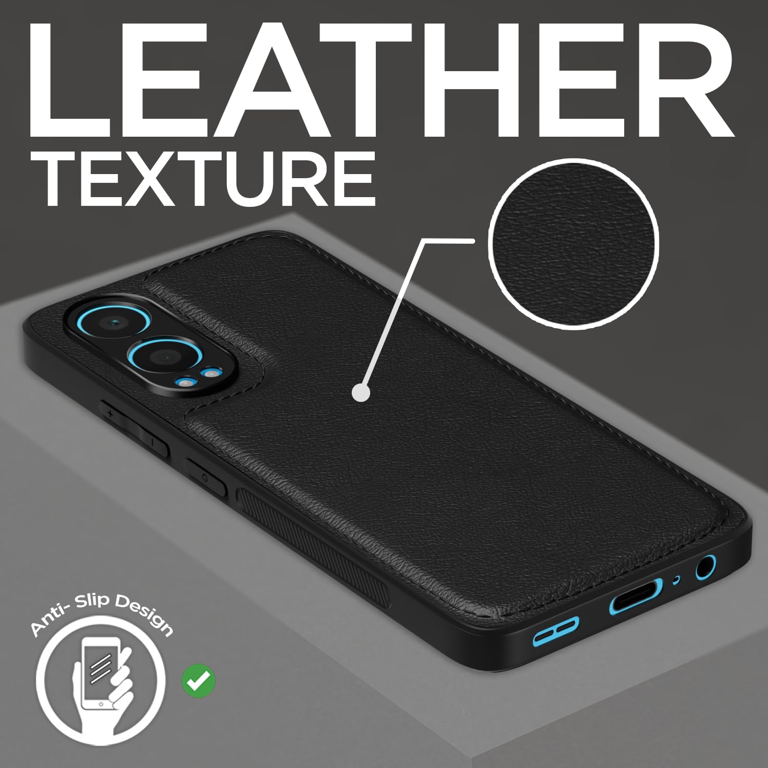 Pikkme black Leather back cover for OnePlus Nord CE 4 Lite 5G – photo 7