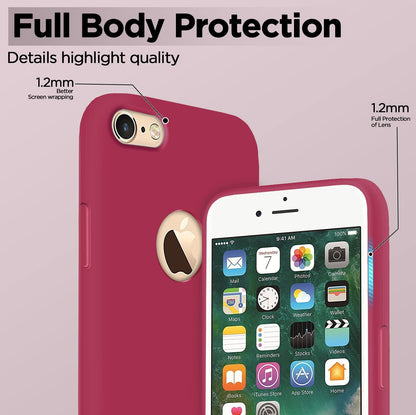 Rose red Soft Silicone mobile back cover for iPhone 6/6S – Pikkme – photo 3