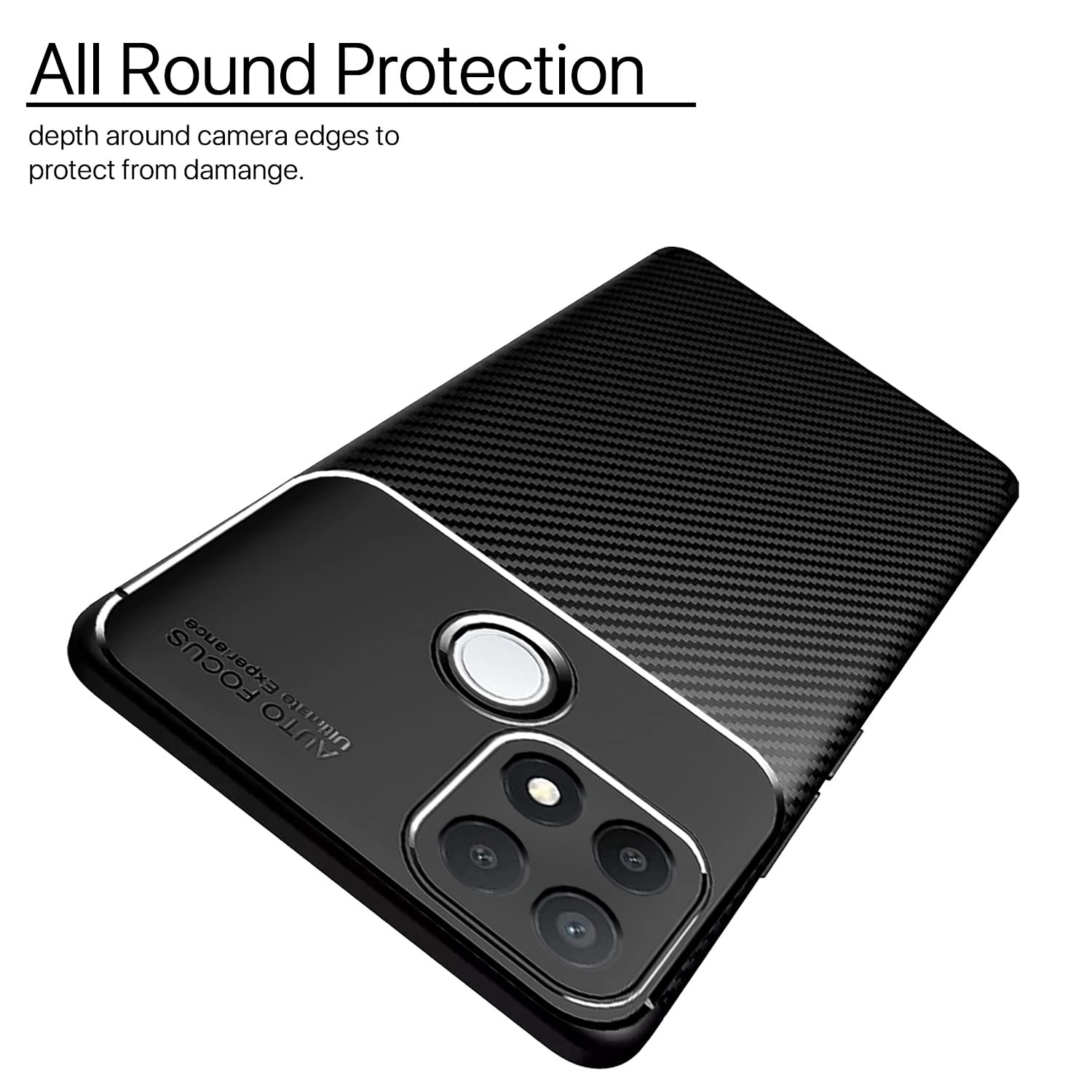 Pikkme black Carbon back cover for Oppo A15/A15s – photo 2