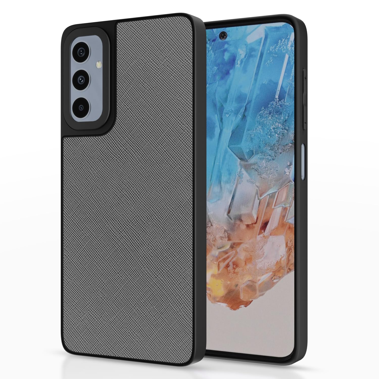 Grey Leatherback mobile back cover for Samsung M35 5G – Pikkme