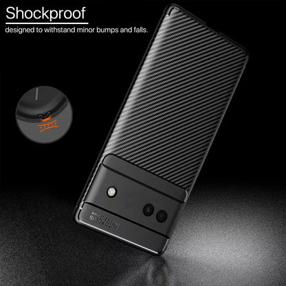 Google Pixel 6A Carbon mobile cover in black by Pikkme – photo 4