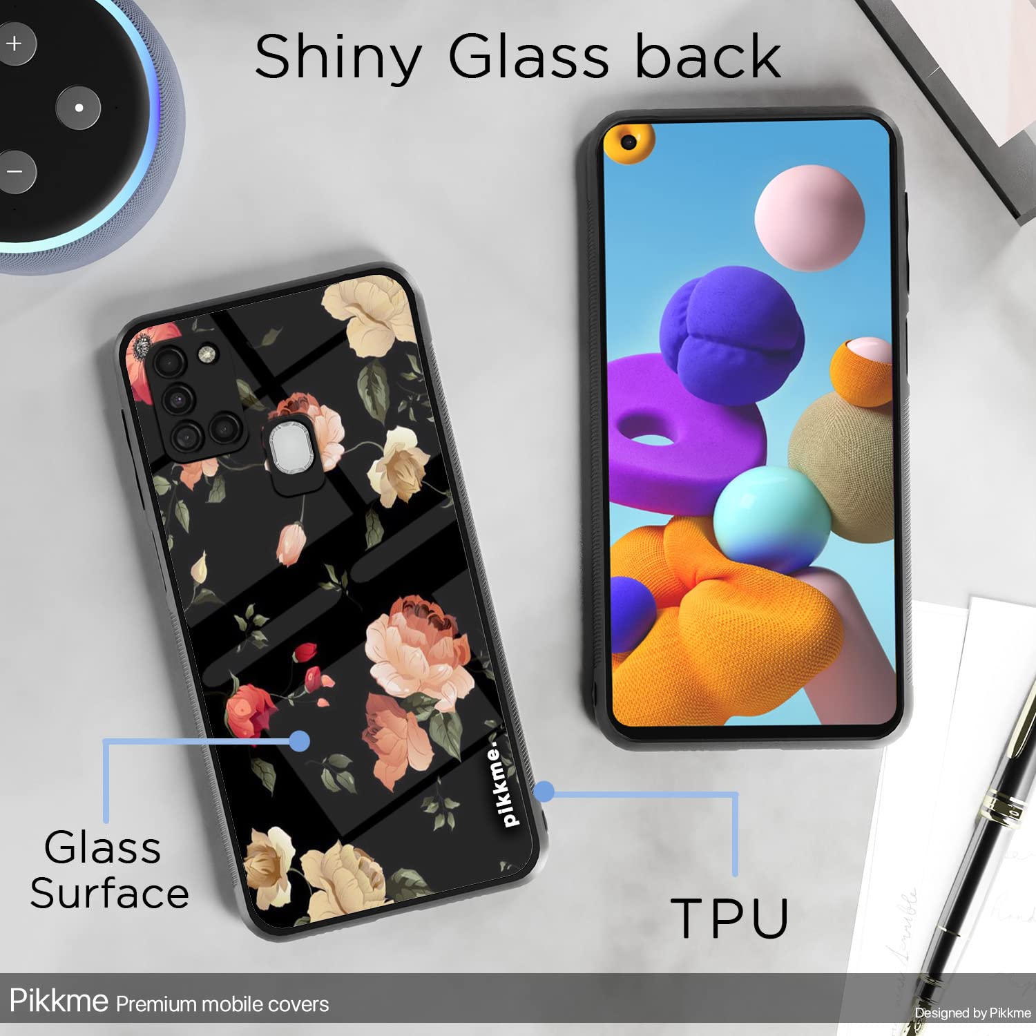 Samsung A21s Flower mobile cover by Pikkme – photo 3