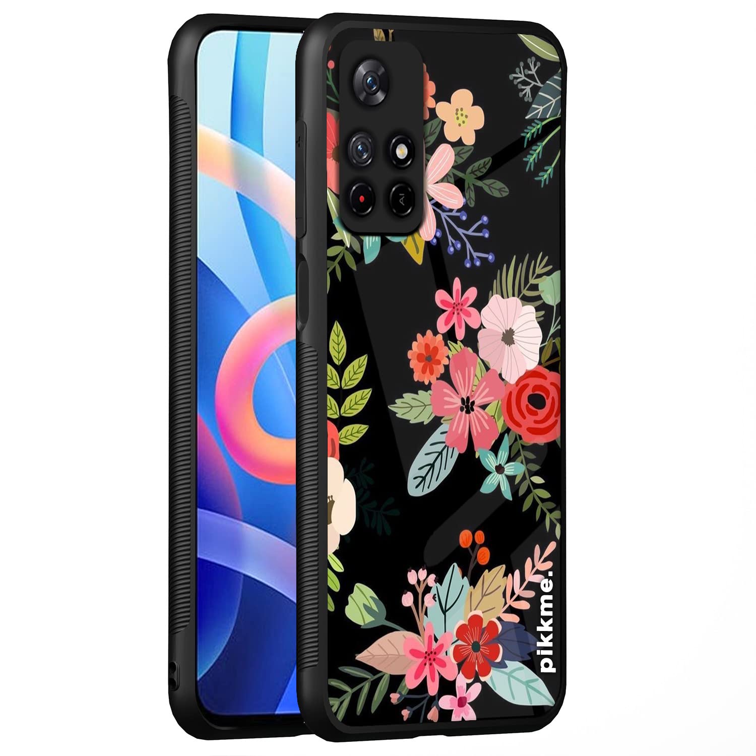 Pikkme Flower mobile back cover for Redmi Note 11T/Poco M4 Pro 5G