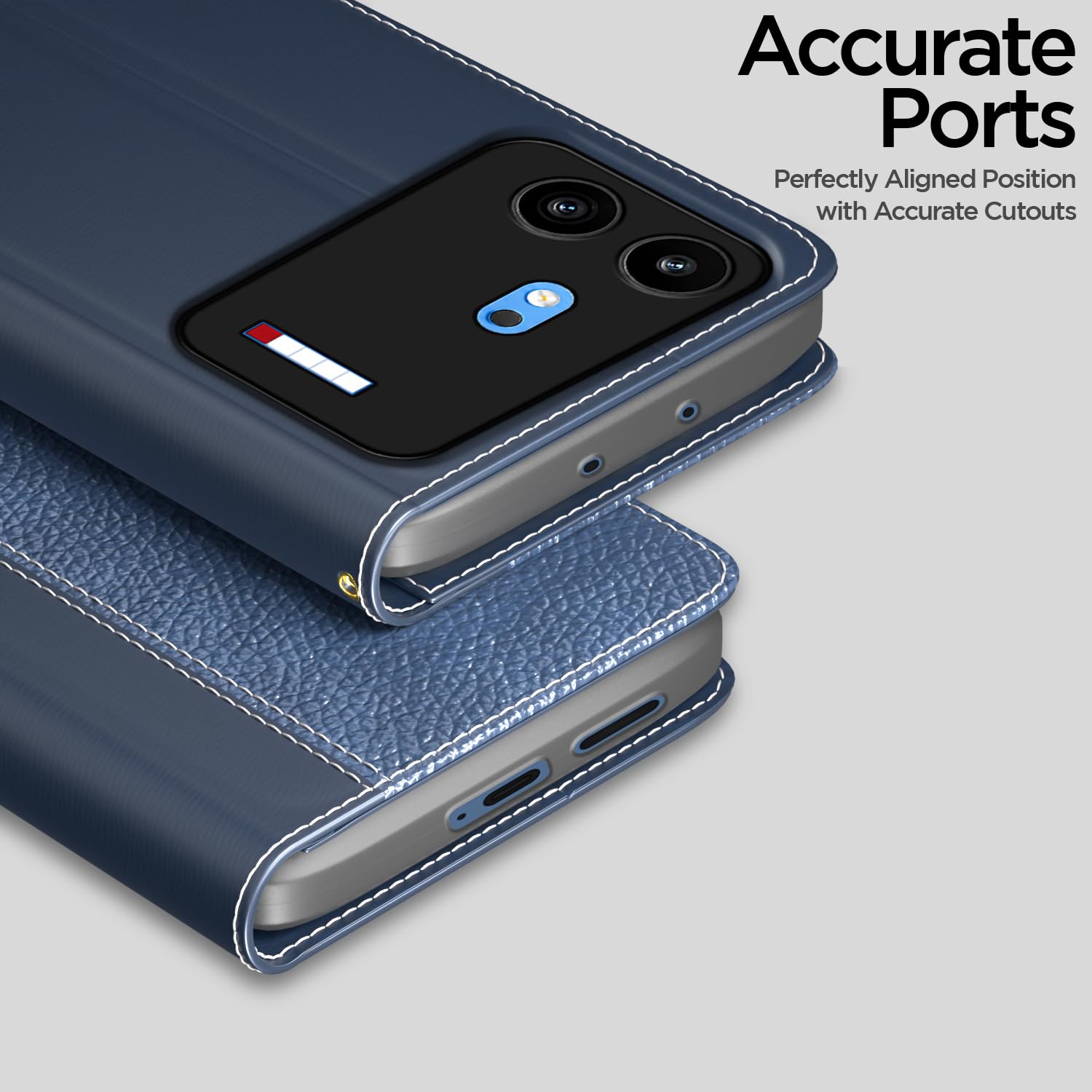 Pikkme blue Wallet flip cover for Nothing Phone 4b 5G – photo 2