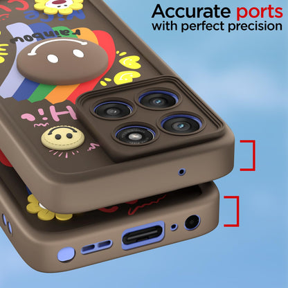 Pikkme brown Soft Silicone phone cover for Moto Edge 60 – photo 4