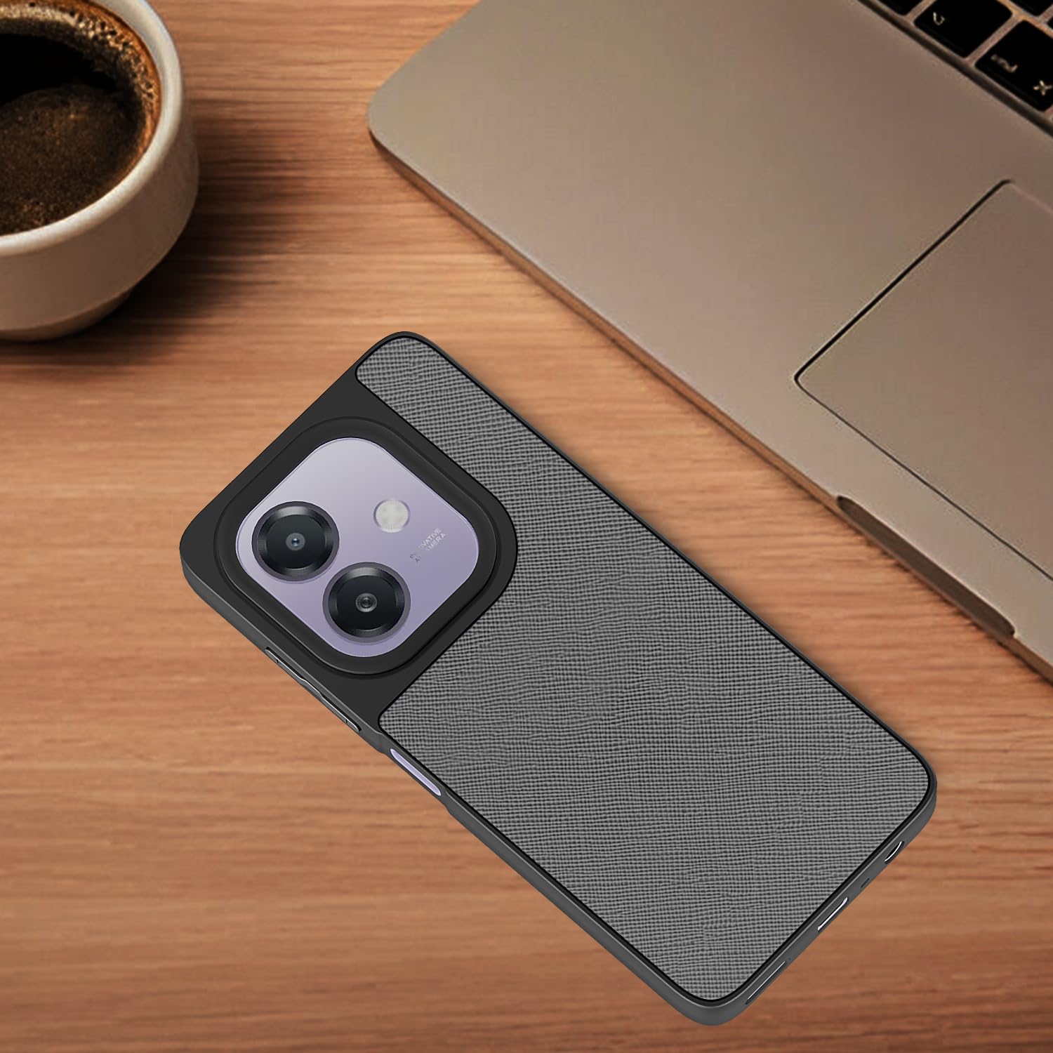 Oppo A3x 5G/A3x 4G mobile cover in grey by Pikkme – photo 4
