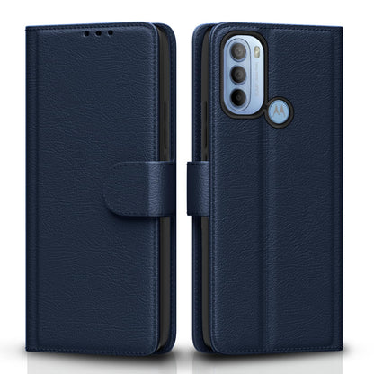 Pikkme blue wallet flip cover for Moto G31