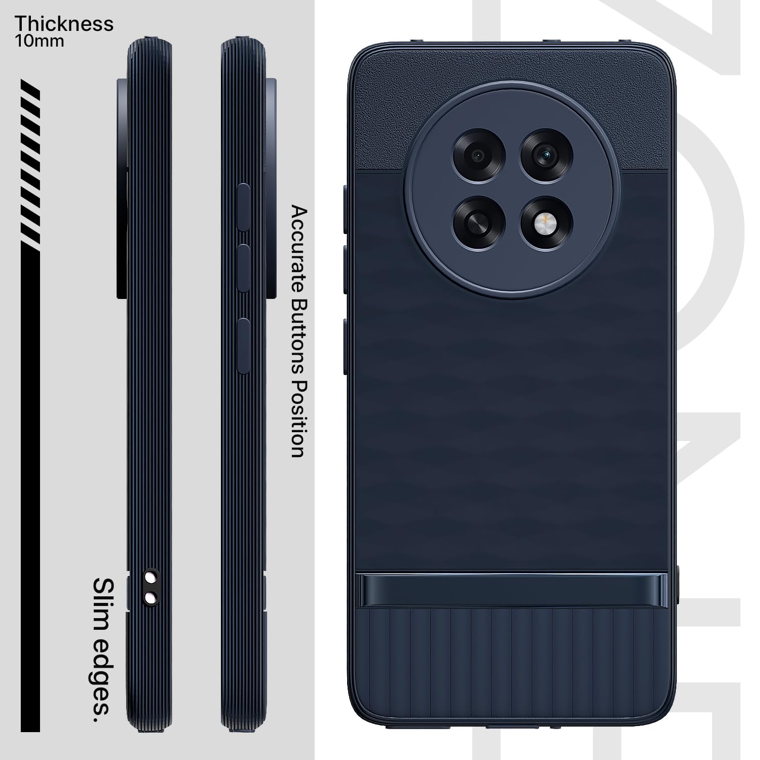 Pikkme blue Silicone phone cover for Oppo F31 Pro Plus 5G – photo 3