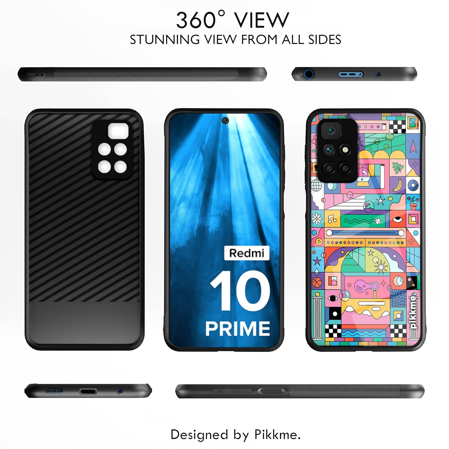 Pikkme Hybrid mobile back cover for Redmi 10 Prime – photo 2
