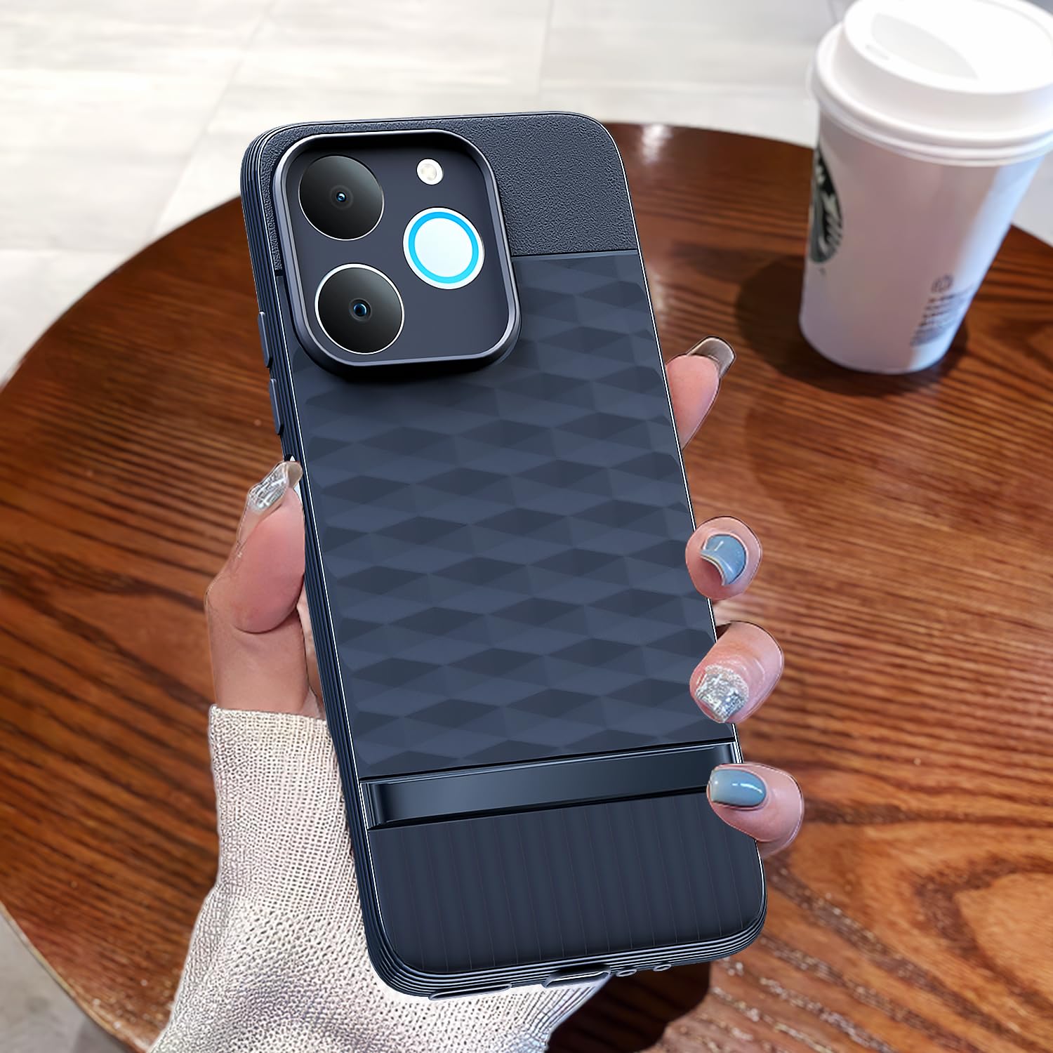 Blue Silicone mobile back cover for Realme P4 Lite 4G – Pikkme – photo 7