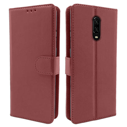 Pikkme OnePlus 6T Wallet brown wallet flip cover