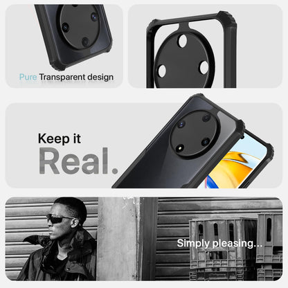 Pikkme Honor X9b 5G Ultra Clear black mobile back cover – photo 4
