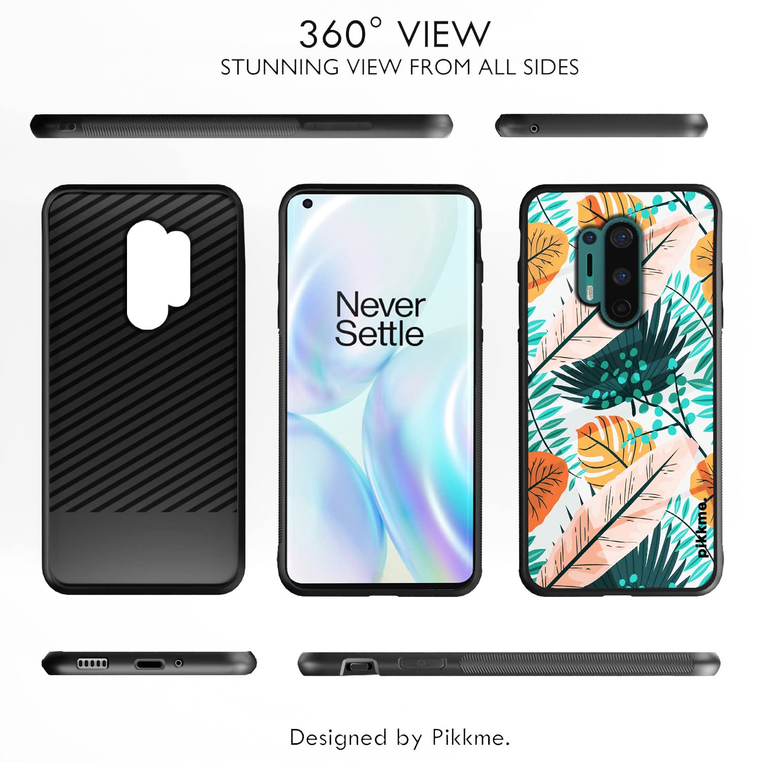 Pikkme Flower mobile back cover for OnePlus 8 Pro – photo 2