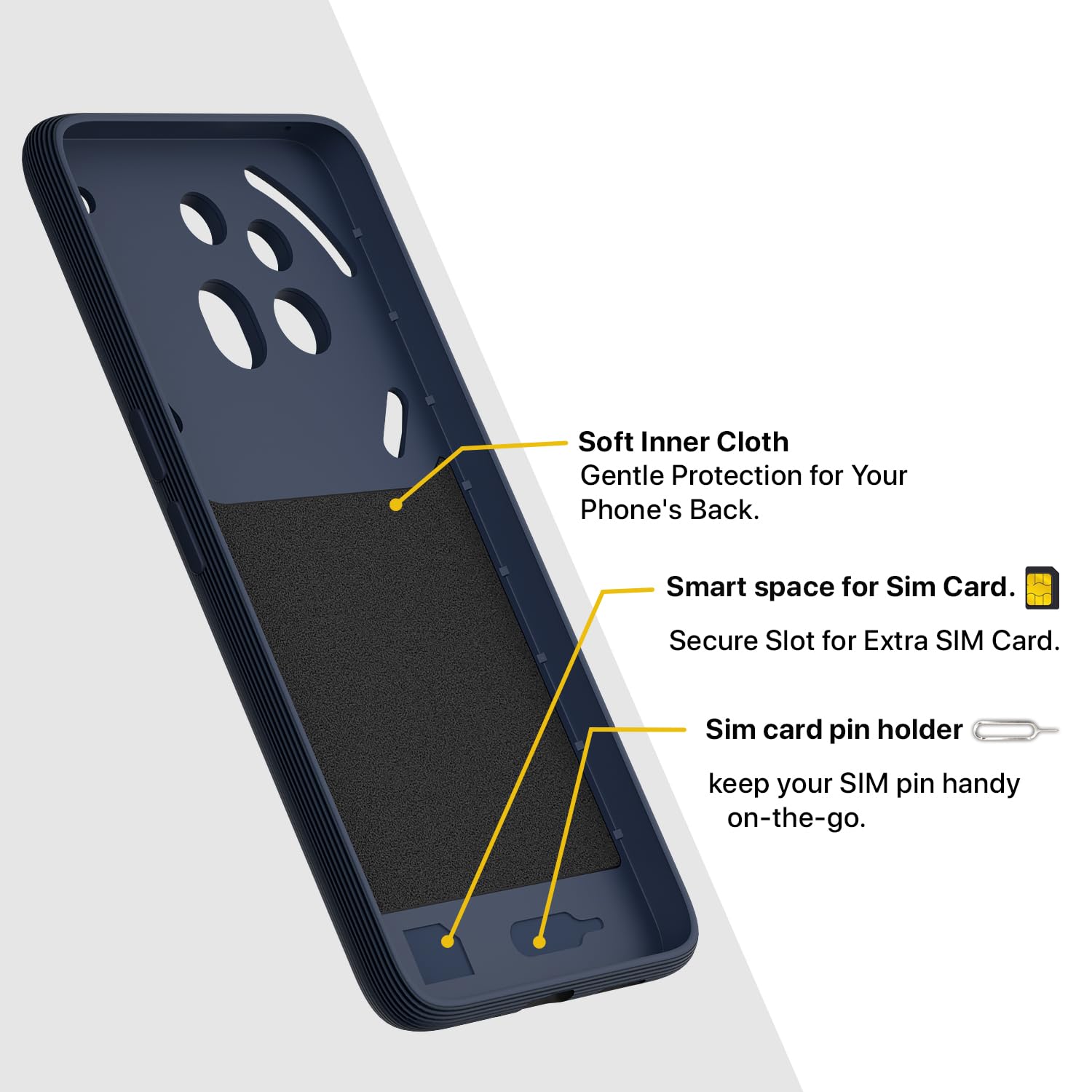 Pikkme Nothing Phone 3a Pro 5G Silicone blue mobile cover – photo 6