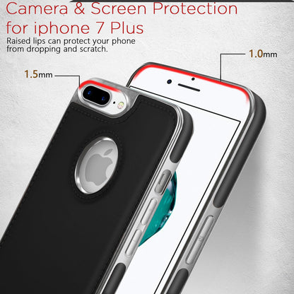 Pikkme chrome black Leatherback back cover for iPhone 7 Plus/8 Plus – photo 4