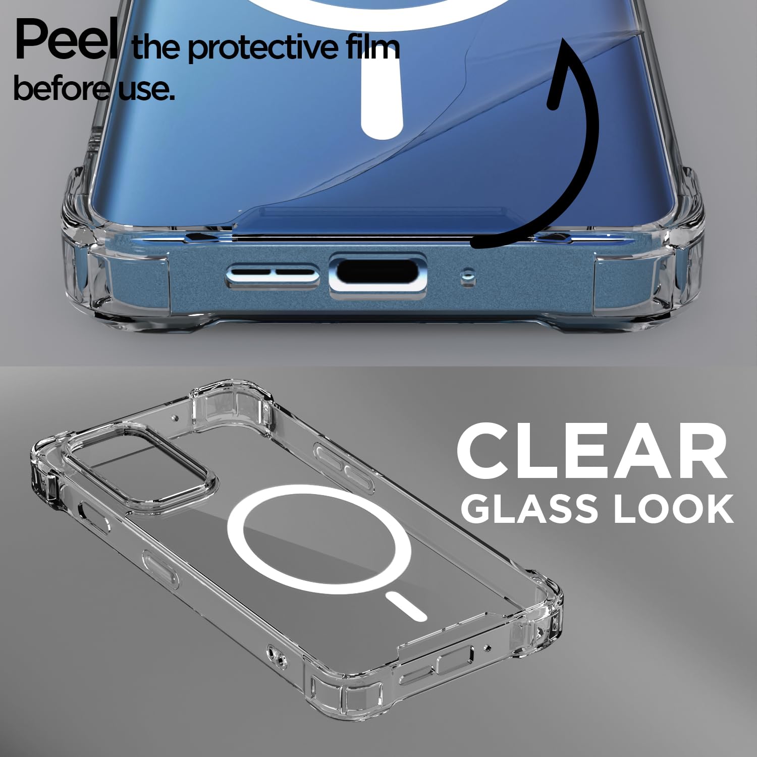 Pikkme OnePlus 9 MagSafe transparent mag-safe mobile back cover – photo 3