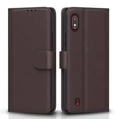 Samsung A10 mobile flip cover in coffee by Pikkme