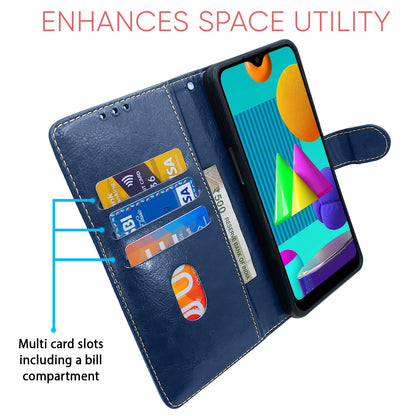 Pikkme Samsung M01 blue & brown flip case – photo 4