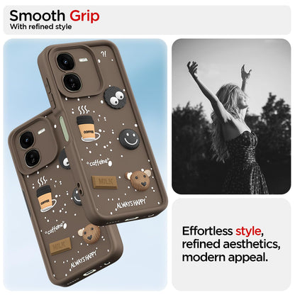 iQOO Z9x 5G/3D mobile back cover in brown by Pikkme – photo 2