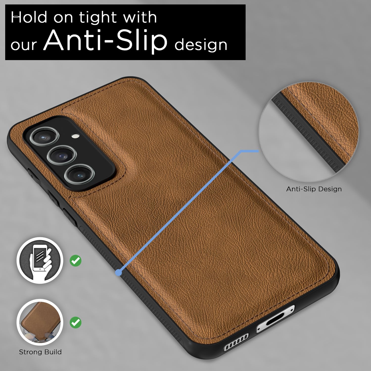 Pikkme Samsung S23 FE 5G brown mobile back cover – photo 3